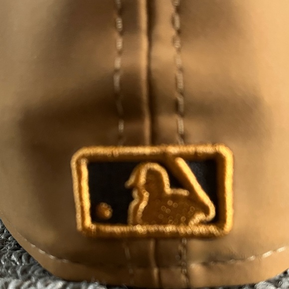 TORONTO BLUE JAYS 5950 59FIFTY MENS HAT SIZE 7 1/4 BROWN POLYURETHANE PU NEW ERA - Picture 7 of 14